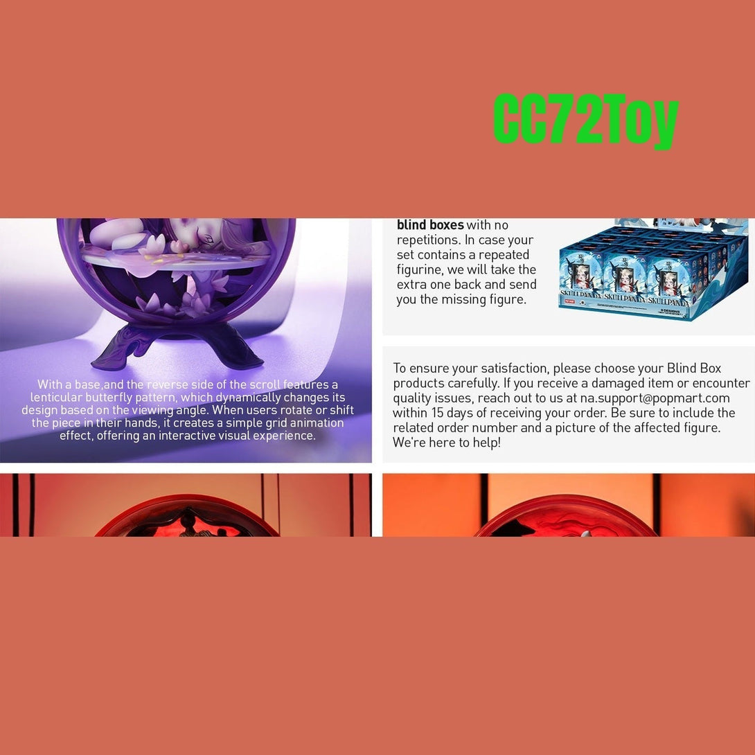 POP MART SKULLPANDA The Mirage Series Figures Blind Box Figures, Random Design Mystery Toys - CC72Toy