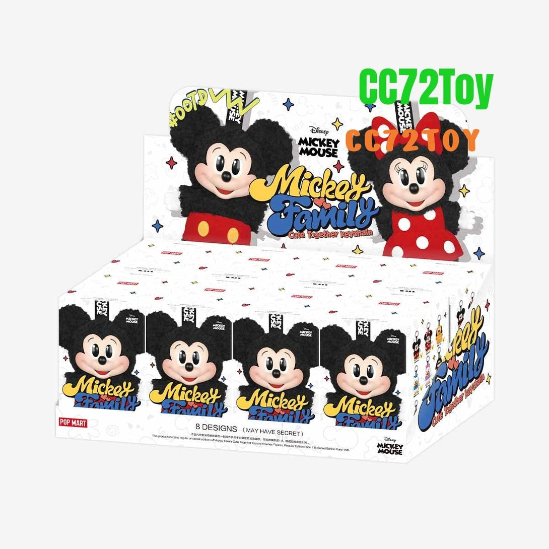 POP MART Mickey Family Cute Together Keychain Series Figures Blind Box - CC72Toy