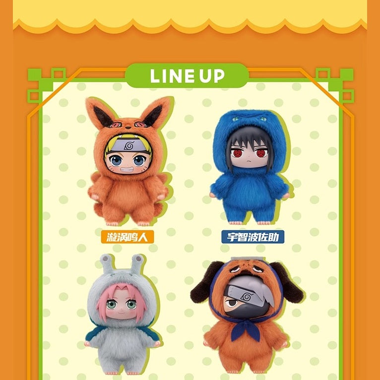 TOPTOY Authentic Naruto Shippuden Cute Beast Party Series Vinyl Plush Blind Box Cute Pendant Birthday Gift