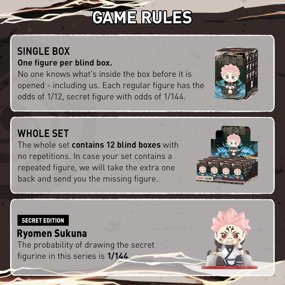POP MART Jujutsu Kaisen Uniform Series Figures, Blind Box Figures, Random Design Action Figures Collectible Toys Home Decorations, Holiday Birthday Gifts, Single Box - CC72Toy
