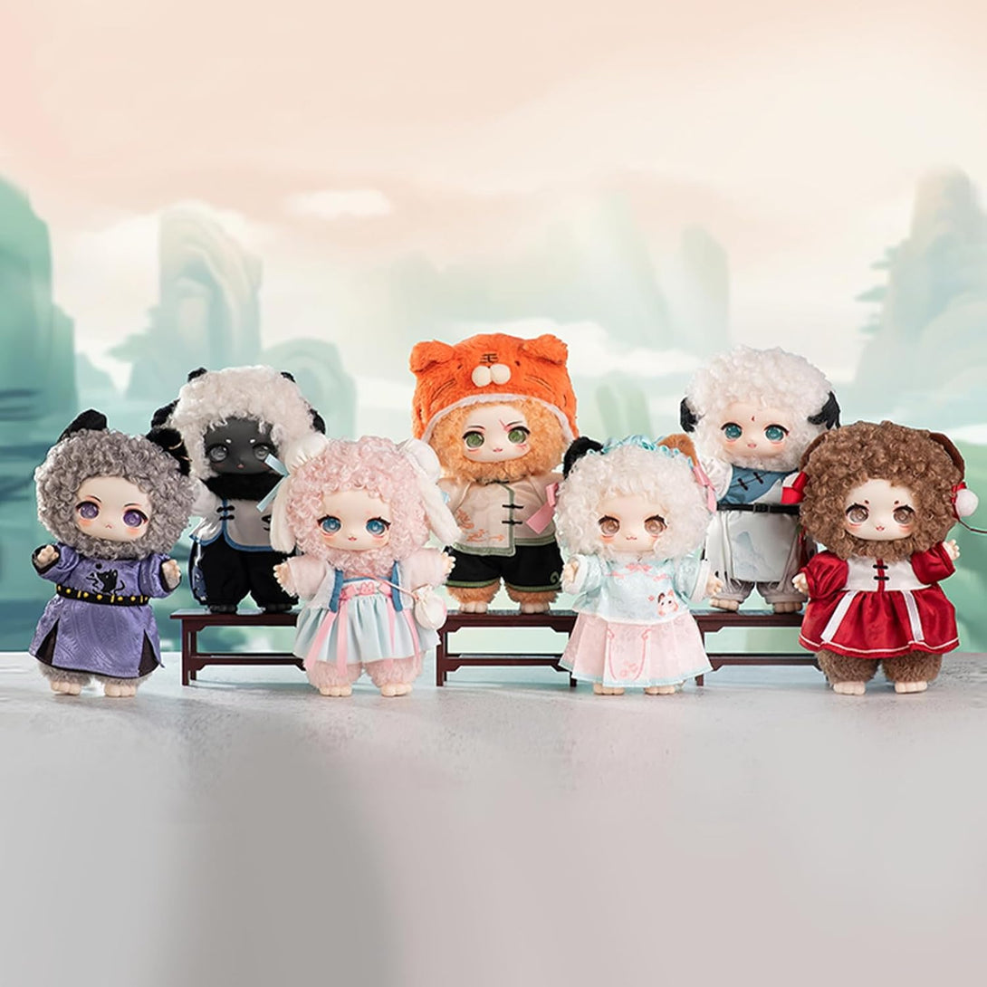 CALEMBOU Plush Doll Blind Box, Nagi Mountain and River Romance Series Mystery Blind Figure, Kawaii 1 of 6 Possible Collectibe Vinyl Plush Toys Birthday Gifts (Mountain and River Romance Series) - CC72Toy