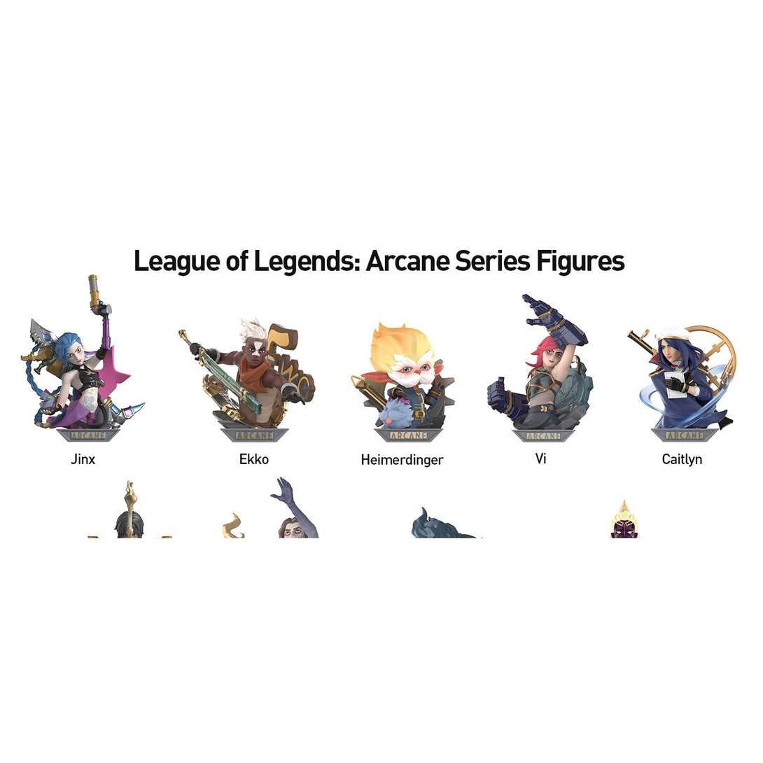 POP MART League of Legends: Arcane Series Figures Blind Box Figures, Random Design Action Figures Collectible Toys Home Decorations, Holiday Birthday Gifts for Girls and Boys, Single Box - CC72Toy