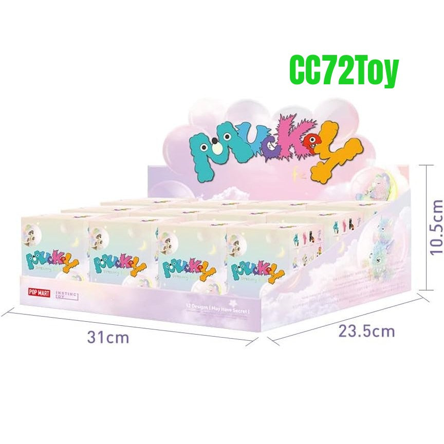 POP MART INSTINCTOY Muckey Dreamy Life Series, 12PCs Muckey Blind Box Figures, Random Design Action Figures Collectible Toys Home Decorations, Holiday Birthday Gifts for Boys and Girls, Whole Set - CC72Toy