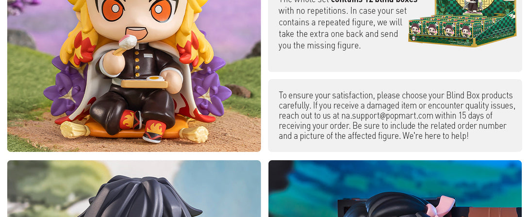 POP MART Demon Slayer Birth Flower Series Figures, Blind Box Figures, Random Design Action Figures Collectible Toys Home Decorations, Holiday Birthday Gifts, Single Box - CC72Toy