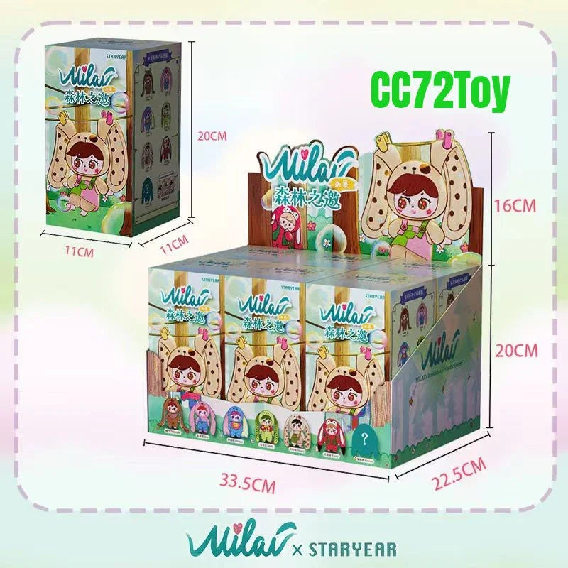 MILAI Plush Toy Milai Forest Invitation Long-Ear Series Blind Box - 6PCs Random Collectible Figures Whole Set - CC72Toy