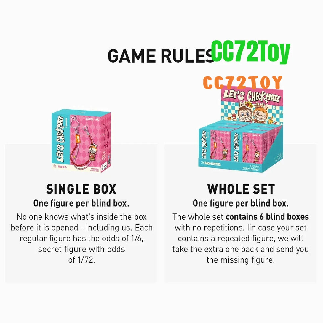 THE MONSTERS Let's Checkmate Series- Pendant Blind Box - CC72Toy