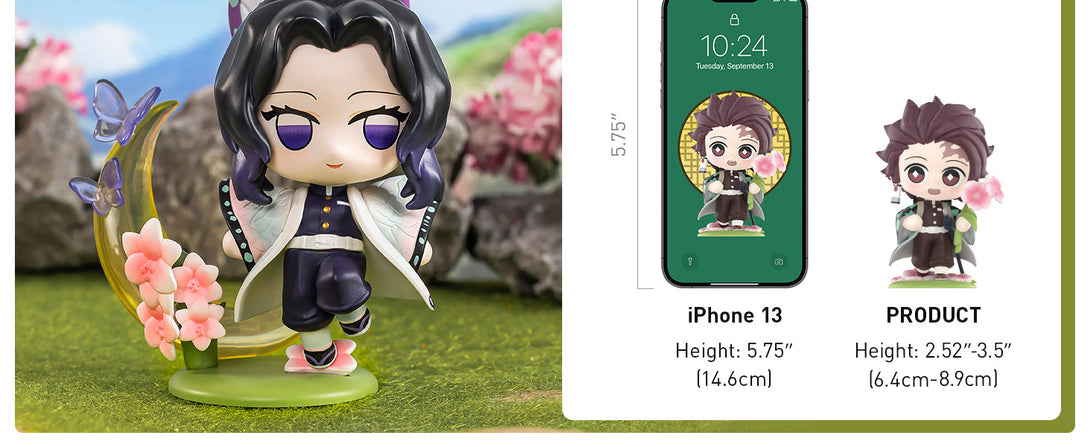 POP MART Demon Slayer Birth Flower Series Figures, Blind Box Figures, Random Design Action Figures Collectible Toys Home Decorations, Holiday Birthday Gifts, Single Box - CC72Toy