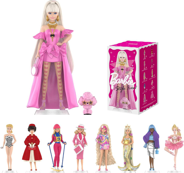 POP MART Barbie Style Icon Series Figures, Blind Box Figures, Random Design Action Figures Collectible Toys Home Decorations, Single Box - CC72Toy