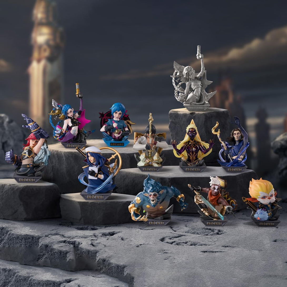 POP MART League of Legends: Arcane Series Figures Blind Box Figures, Random Design Action Figures Collectible Toys Home Decorations, Holiday Birthday Gifts for Girls and Boys, Single Box - CC72Toy