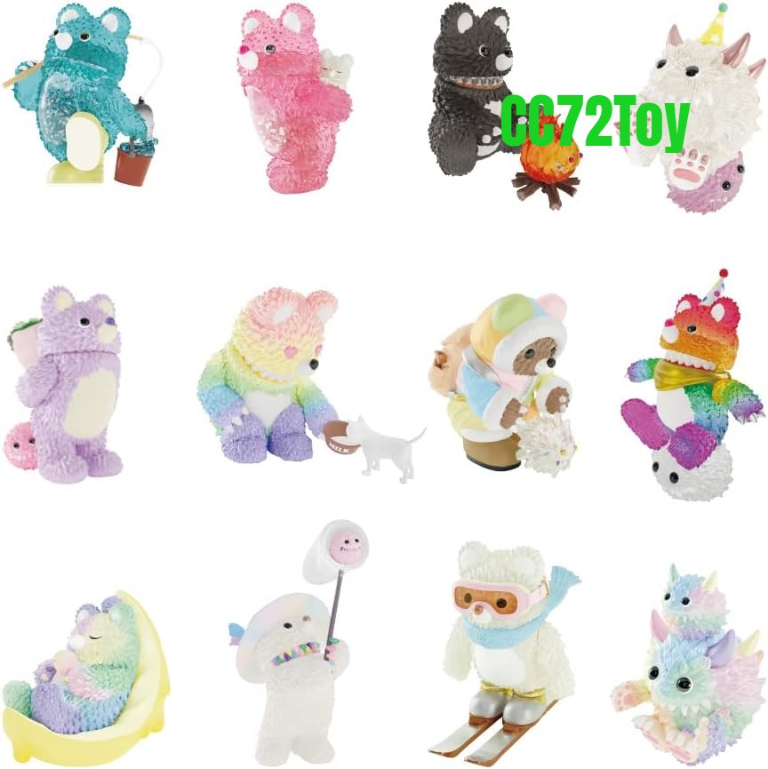 POP MART INSTINCTOY Muckey Dreamy Life Series, 12PCs Muckey Blind Box Figures, Random Design Action Figures Collectible Toys Home Decorations, Holiday Birthday Gifts for Boys and Girls, Whole Set - CC72Toy