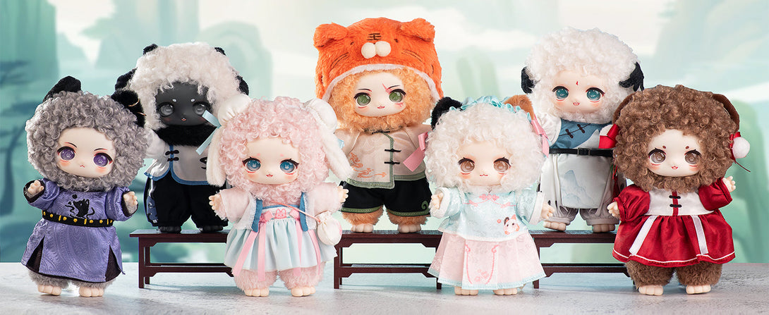 CALEMBOU Plush Doll Blind Box, Nagi Mountain and River Romance Series Mystery Blind Figure, Kawaii 1 of 6 Possible Collectibe Vinyl Plush Toys Birthday Gifts (Mountain and River Romance Series) - CC72Toy
