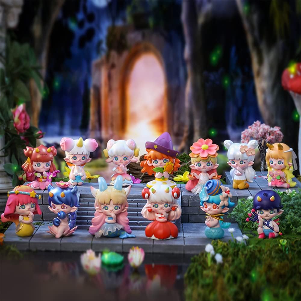 POP MART Zoe Flower Whispering Zodiac Series 3PC Exclusive Action Figure Box Toy Bulk Box Popular Collectible Art Toy Cute Figure Creative Gift, for Christmas Birthday Party Holiday - CC72Toy