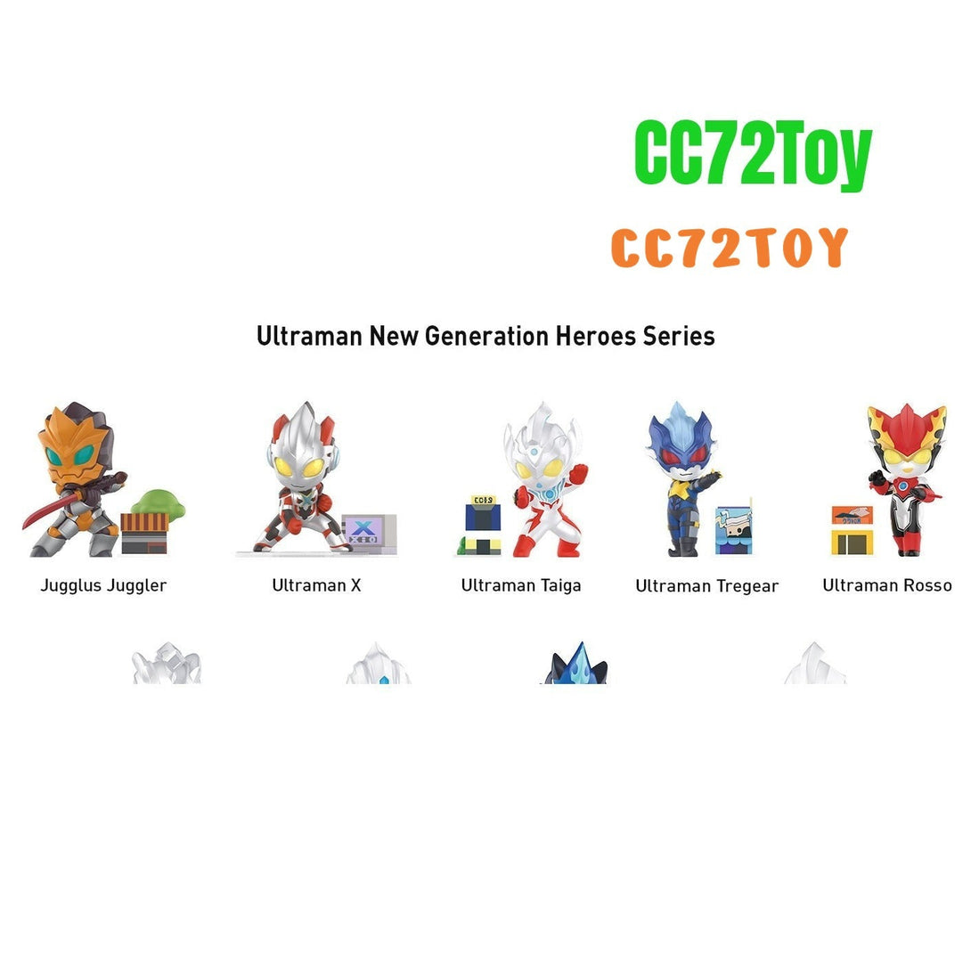 POP MART, Ultraman - New Generation Heroes, Action Figure, 9/9 Set, Collection Toys, Random Box, Gift for Birthday Christmas Party Holiday, Home Decoration - CC72Toy