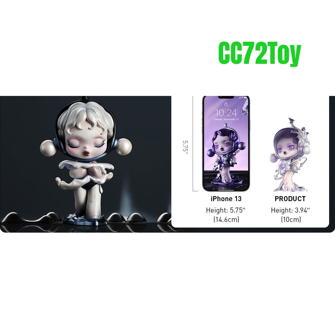 POP MART SKULLPANDA The Sound Series Figures, SKULLPANDA Blind Box Figures, Random Design Action Figures Collectible Toys Home Decorations, Holiday Birthday Gifts, Single Box - CC72Toy