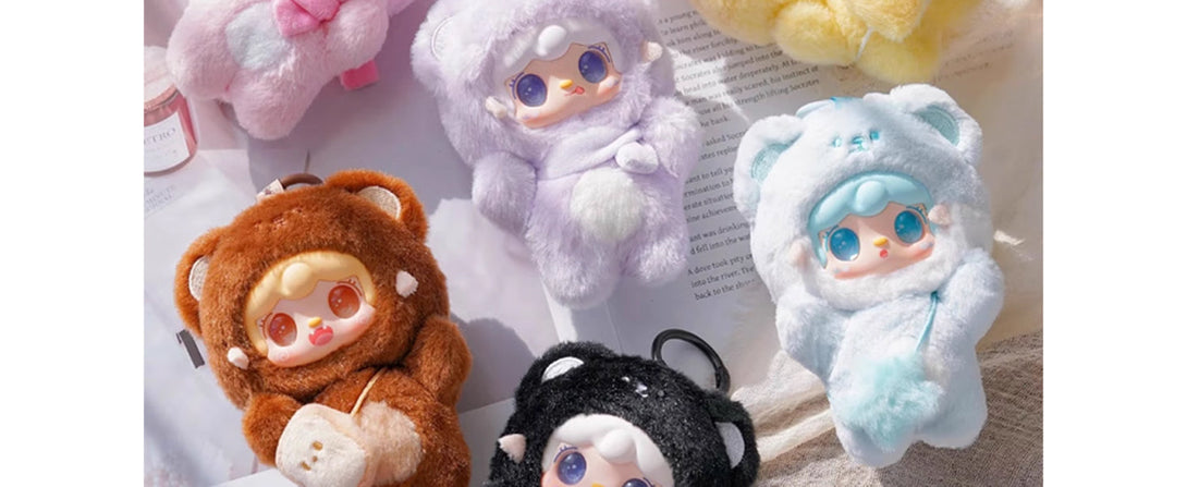 CALEMBOU Plush Blind Box, Cute Yooki Series Random Vinyl Plush Doll, Kawaii Stuffed Mystery Toys Collectible for Birthday Gift (Yooki-YYKXX-1pc) - CC72Toy