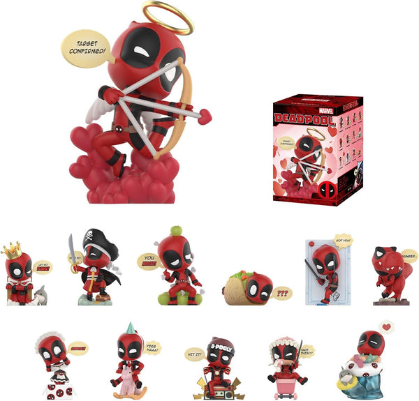 POP MART Marvel Deadpool Series Figures, Random Design Action Figures Collectible Toys Home Decorations, Holiday Birthday Gifts, Single Box - CC72Toy
