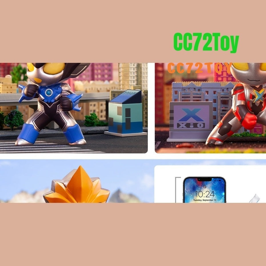 POP MART, Ultraman - New Generation Heroes, Action Figure, 9/9 Set, Collection Toys, Random Box, Gift for Birthday Christmas Party Holiday, Home Decoration - CC72Toy