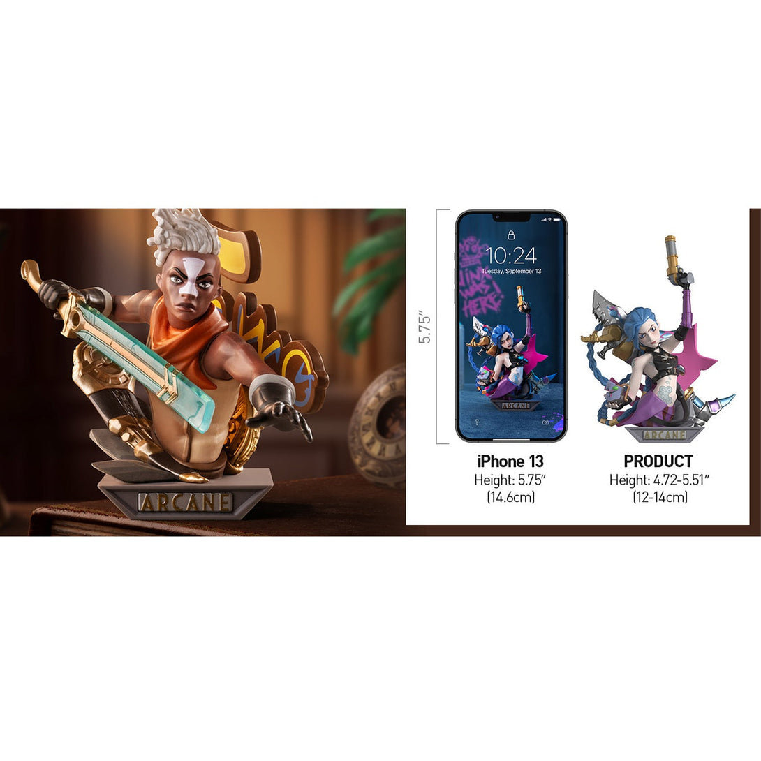 POP MART League of Legends: Arcane Series Figures Blind Box Figures, Random Design Action Figures Collectible Toys Home Decorations, Holiday Birthday Gifts for Girls and Boys, Single Box - CC72Toy