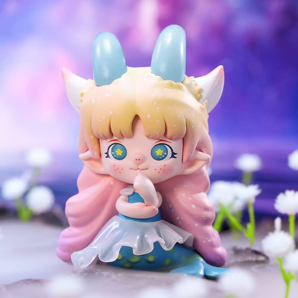 POP MART Zoe Flower Whispering Zodiac Series 3PC Exclusive Action Figure Box Toy Bulk Box Popular Collectible Art Toy Cute Figure Creative Gift, for Christmas Birthday Party Holiday - CC72Toy
