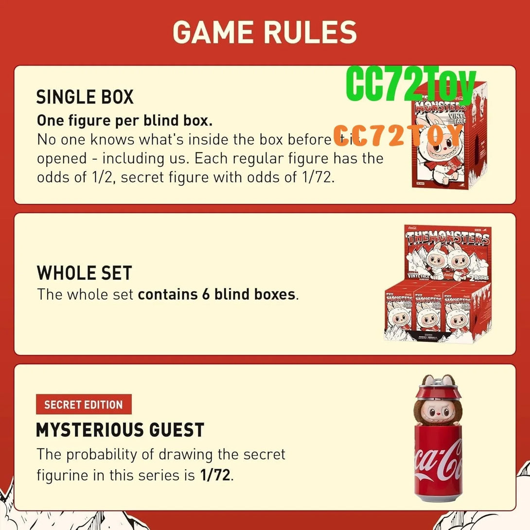 The Monsters COCA-COLA Series-Vinyl Face Blind Box - CC72Toy