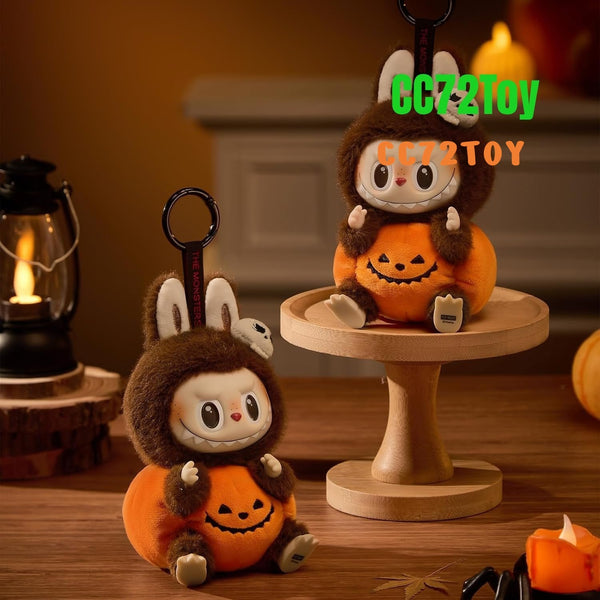 The Monsters Happy Halloween Party Series-Sitting Pumpkin Vinyl Plush Pendant, 5.91 inches Height, Toys for Modern Home Decor, Collectible Toy Set for Desk Accessories, 1PC - CC72Toy