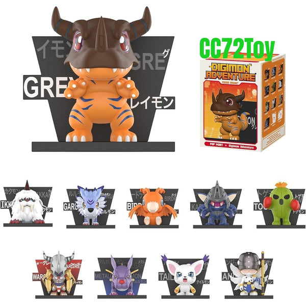 POP MART Digimon Adventure Fridge Magnet Series Blind Box Figures - CC72Toy