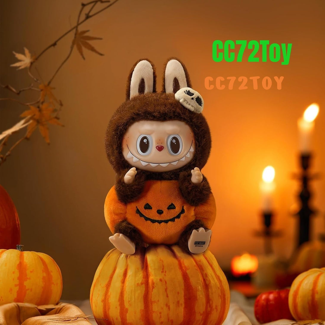 The Monsters Happy Halloween Party Series-Sitting Pumpkin Vinyl Plush Pendant, 5.91 inches Height, Toys for Modern Home Decor, Collectible Toy Set for Desk Accessories, 1PC - CC72Toy