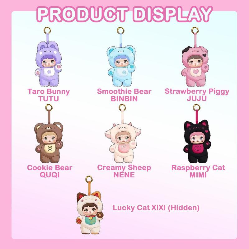 Nommi Loveliness Never Ends Series V1 FOREVER CUTE Collection Plush Blind Box – Cute Around the Clock Mystery Collectible Stuffed Toy Surprise Gift for Kids and Fans Soft and Adorable Figures - CC72Toy