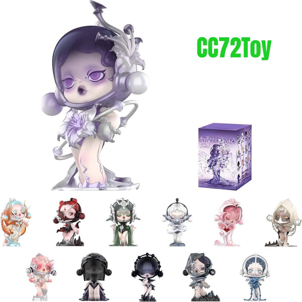 POP MART SKULLPANDA The Sound Series Figures, SKULLPANDA Blind Box Figures, Random Design Action Figures Collectible Toys Home Decorations, Holiday Birthday Gifts, Single Box - CC72Toy