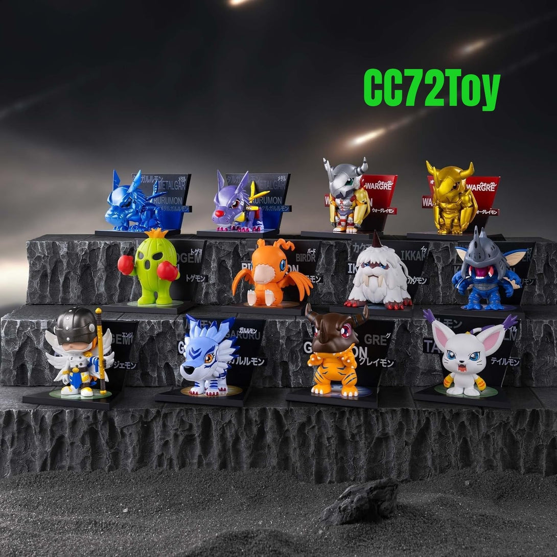 POP MART Digimon Adventure Fridge Magnet Series Blind Box Figures - CC72Toy