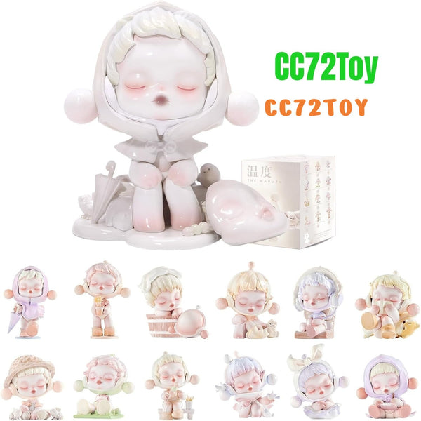 POP MART SKULLPANDA Warmth Series, SKULLPANDA Blind Box Figures, Random Design Action Figures Collectible Toys Home Decorations, Holiday Birthday Gifts for Girls and Boys, Single Box - CC72Toy