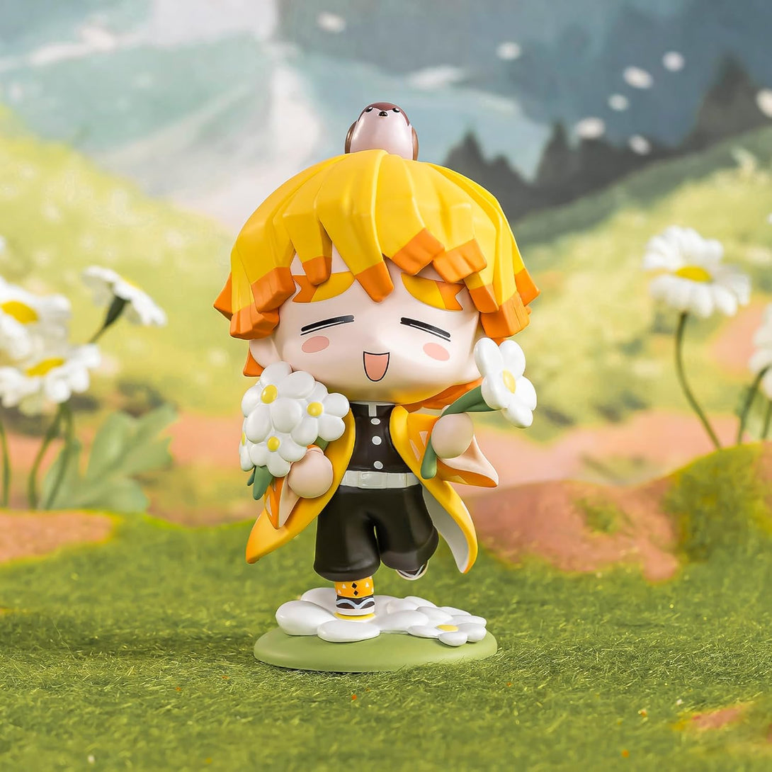 POP MART Demon Slayer Birth Flower Series Figures, Blind Box Figures, Random Design Action Figures Collectible Toys Home Decorations, Holiday Birthday Gifts, Single Box - CC72Toy