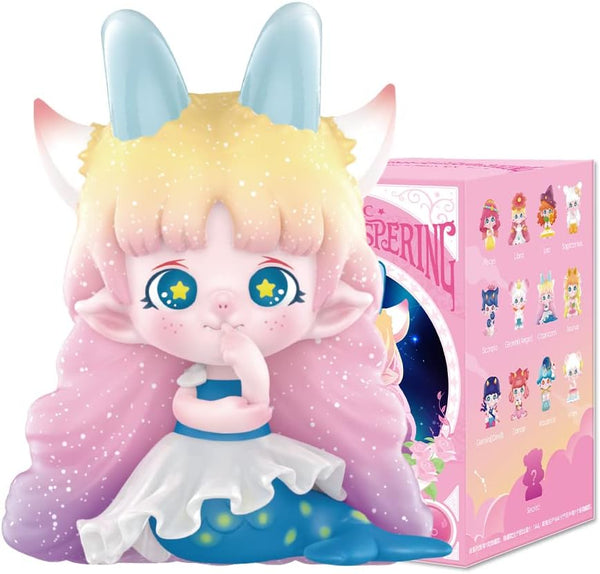 POP MART Zoe Flower Whispering Zodiac Series 3PC Exclusive Action Figure Box Toy Bulk Box Popular Collectible Art Toy Cute Figure Creative Gift, for Christmas Birthday Party Holiday - CC72Toy