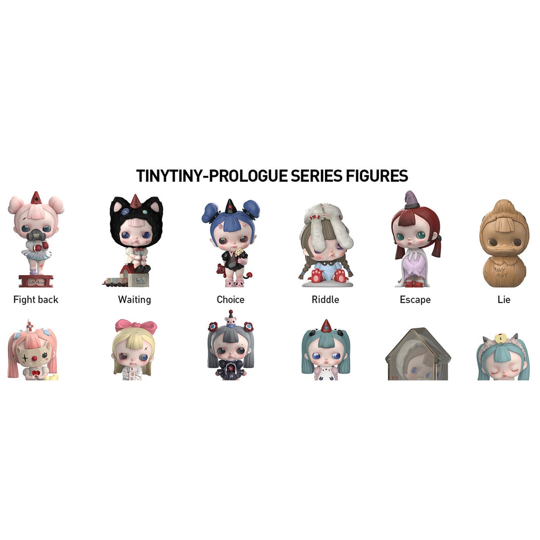 POP MART TINYTINY-Prologue Series Figures Blind Box Figures, Random Design Action Figures Collectible Toys Home Decorations, Holiday Birthday Gifts for Girls and Boys, Single Box - CC72Toy