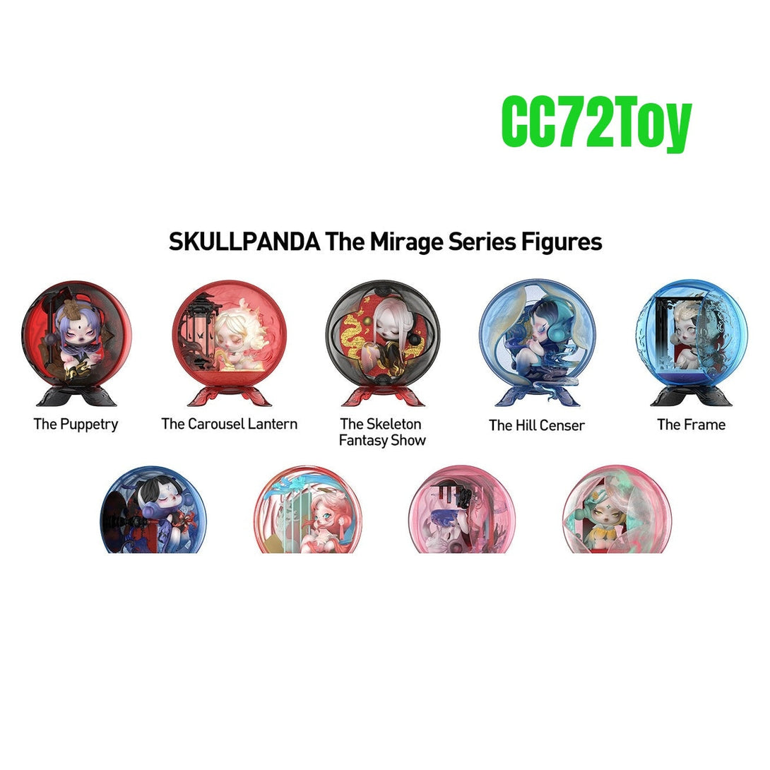 POP MART SKULLPANDA The Mirage Series Figures Blind Box Figures, Random Design Mystery Toys - CC72Toy