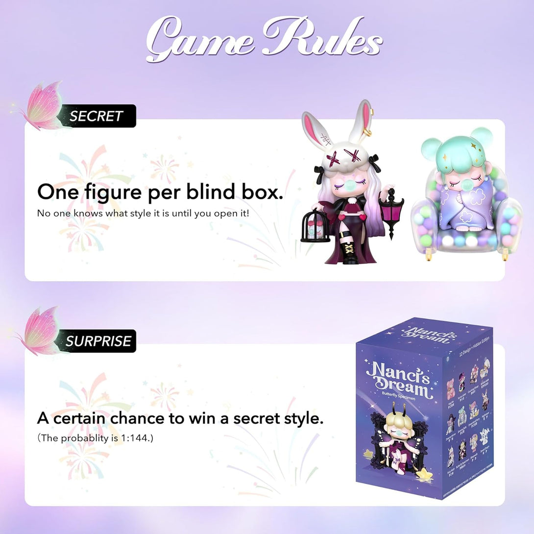 Nanci Blind Box-Nanci's Dream, 1PC Exclusive Action Figure Box, Popular Collectible Toy Cute Action Figure Creative Kits for Birthday Gifts/Christmas Holiday - CC72Toy