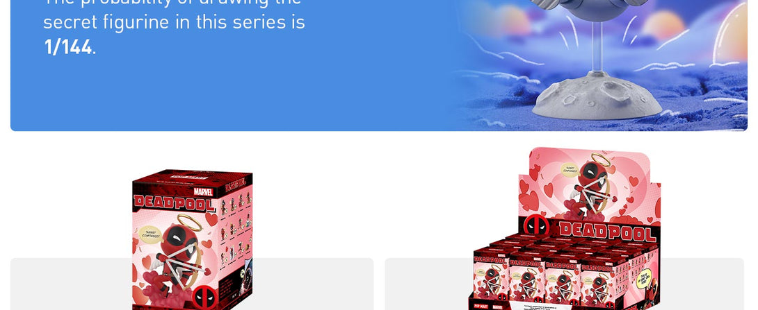 POP MART Marvel Deadpool Series Figures, Random Design Action Figures Collectible Toys Home Decorations, Holiday Birthday Gifts, Single Box - CC72Toy