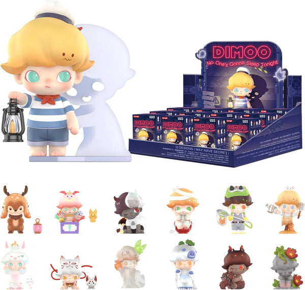 POP MART DIMOO No One's Gonna Sleep Tonight Blind Box Figures, Random Design Toys for Modern Home Decor, Collectible Toy Set for Desk Accessories, 12PC - CC72Toy