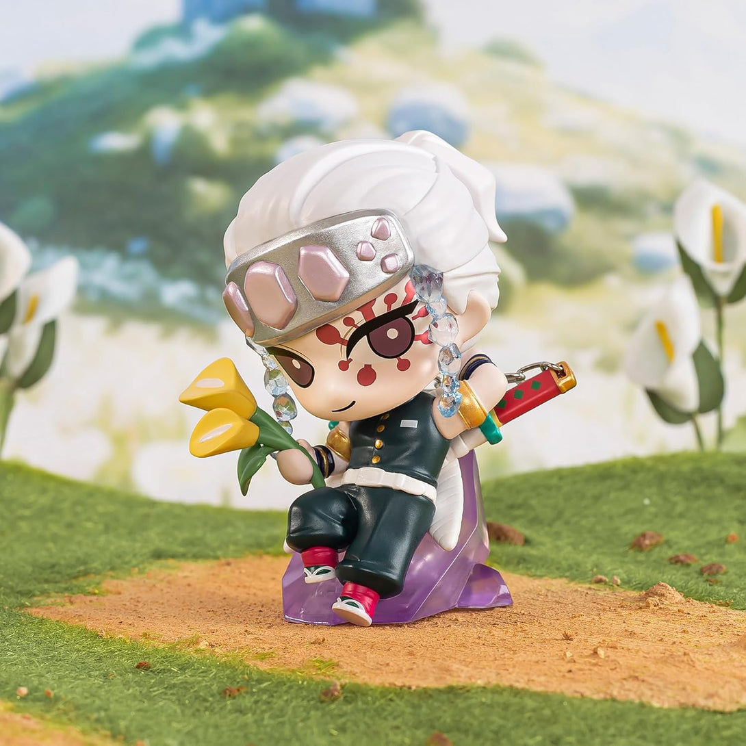 POP MART Demon Slayer Birth Flower Series Figures, Blind Box Figures, Random Design Action Figures Collectible Toys Home Decorations, Holiday Birthday Gifts, Single Box - CC72Toy