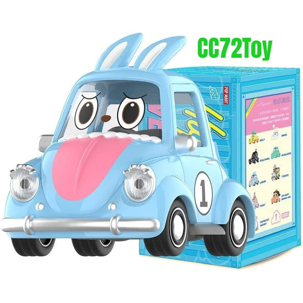 POP MART POPCAR Happy Weekend Series 9PC Exclusive Action Figure Box Toy Bulk Box Popular Collectible Art Toy Cute Figure Creative Gift, for Christmas Birthday Party Holiday - CC72Toy