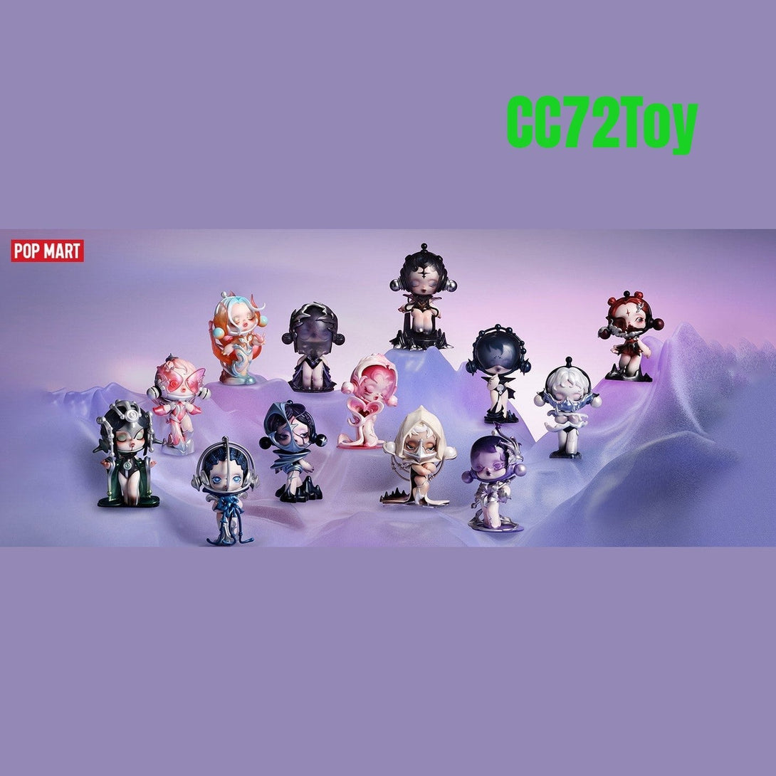 POP MART SKULLPANDA The Sound Series Figures, SKULLPANDA Blind Box Figures, Random Design Action Figures Collectible Toys Home Decorations, Holiday Birthday Gifts, Single Box - CC72Toy
