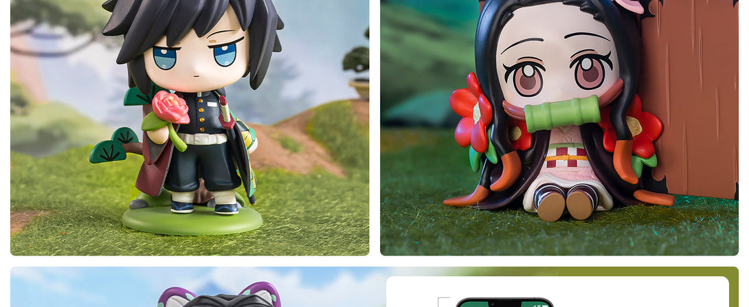 POP MART Demon Slayer Birth Flower Series Figures, Blind Box Figures, Random Design Action Figures Collectible Toys Home Decorations, Holiday Birthday Gifts, Single Box - CC72Toy