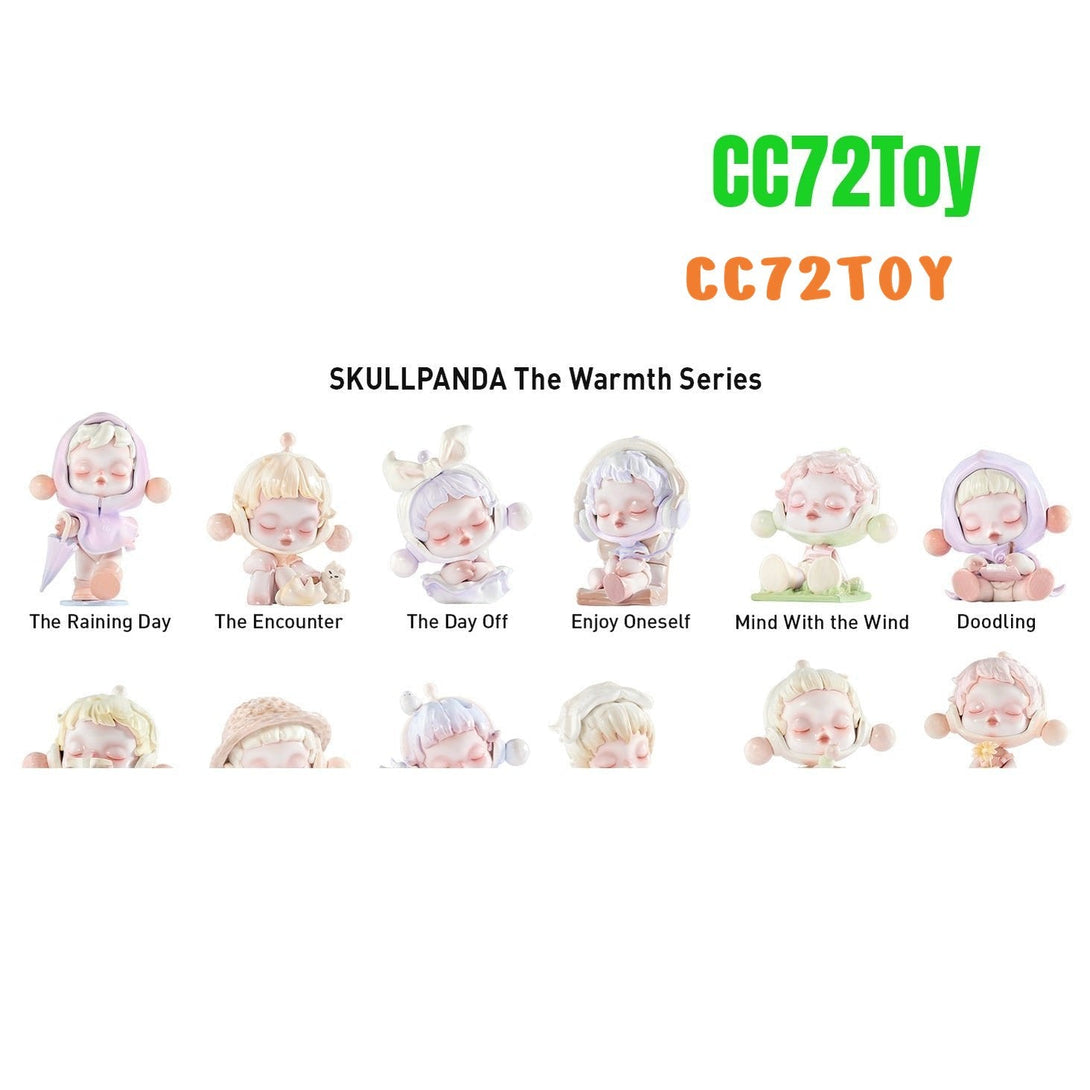 POP MART SKULLPANDA Warmth Series, SKULLPANDA Blind Box Figures, Random Design Action Figures Collectible Toys Home Decorations, Holiday Birthday Gifts for Girls and Boys, Single Box - CC72Toy