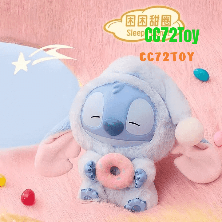 Authentic Miniso Stitch Eat Something Before Sleep Series Vinyl Figure Blind Box - CC72Toy
