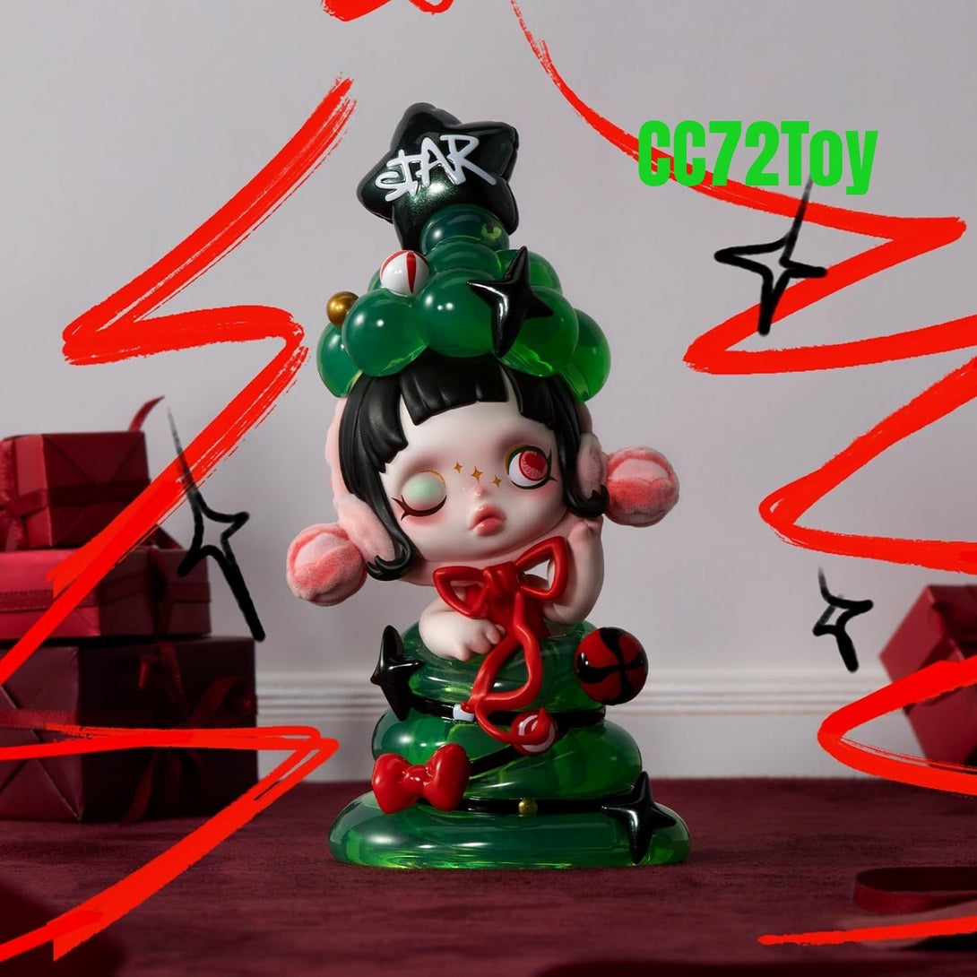 POP MART SKULLPANDA Wishing Time Series Figures, 9PCs Blind Box Figures, Random Design Action Figures Collectible Toys Home Decorations, Holiday Birthday Gifts, Whole Set - CC72Toy