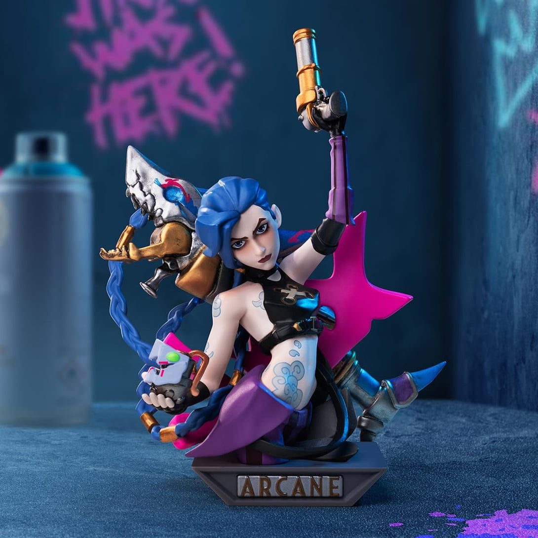 POP MART League of Legends: Arcane Series Figures Blind Box Figures, Random Design Action Figures Collectible Toys Home Decorations, Holiday Birthday Gifts for Girls and Boys, Single Box - CC72Toy