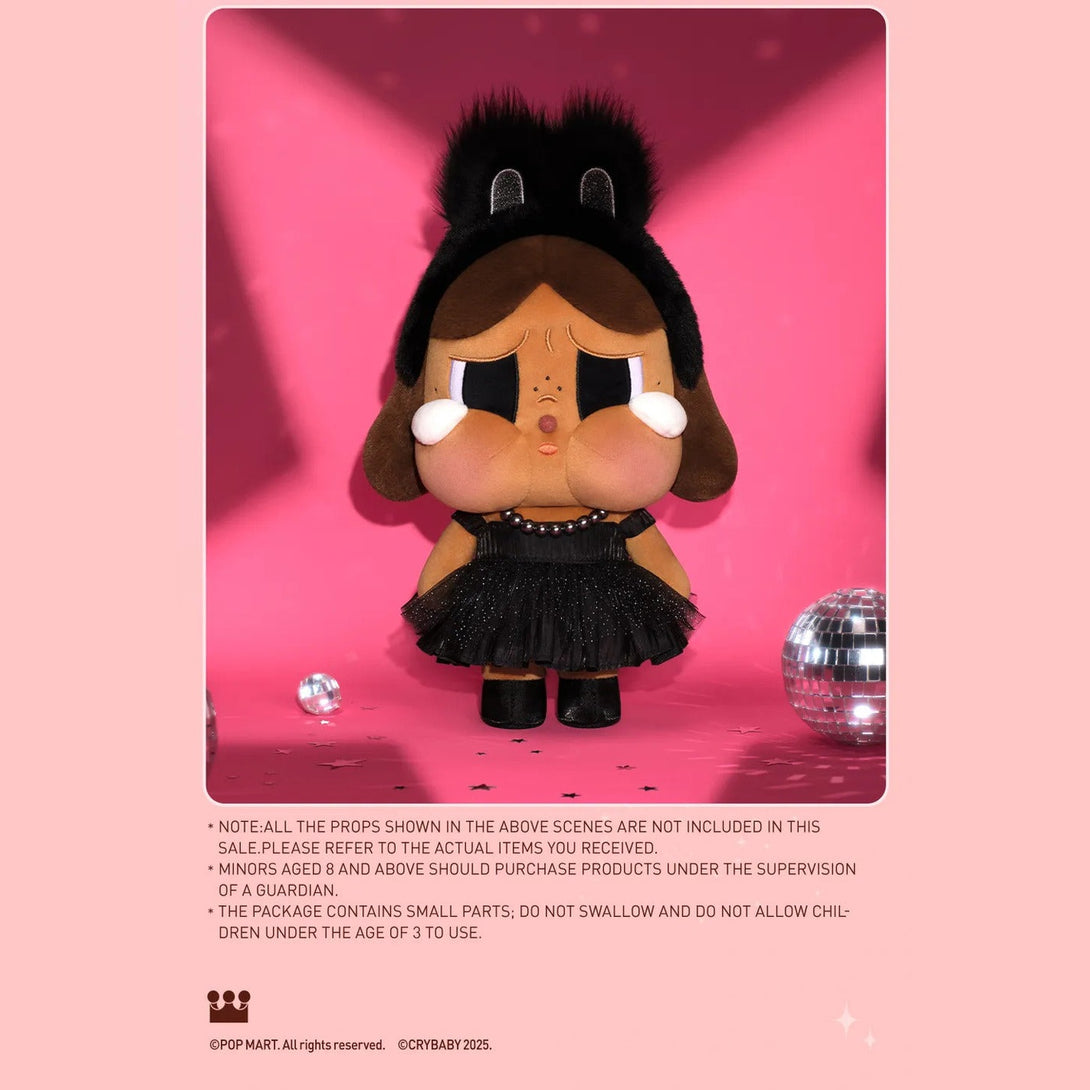 POP MART CRYBABY SHINY SHINY SERIES-Plush Doll (Pink/Black) - CC72Toy