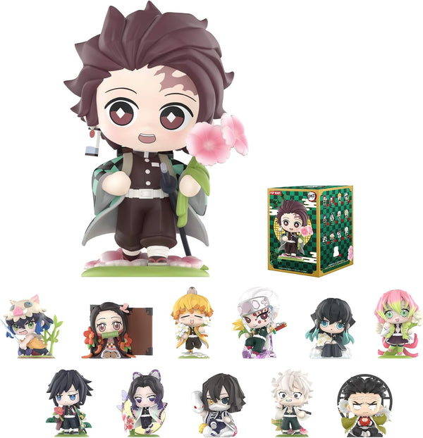 POP MART Demon Slayer Birth Flower Series Figures, Blind Box Figures, Random Design Action Figures Collectible Toys Home Decorations, Holiday Birthday Gifts, Single Box - CC72Toy