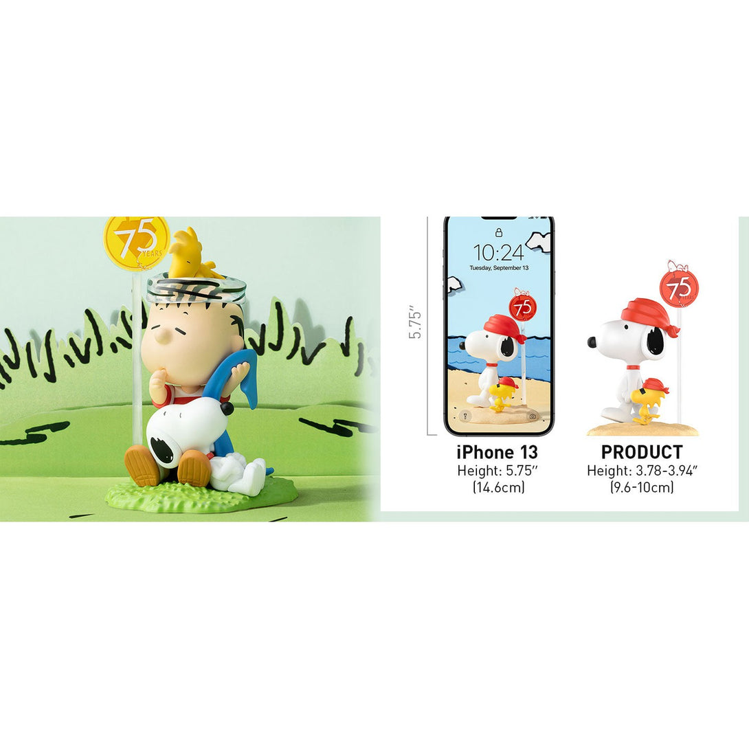 POP MART Peanuts 75th Anniversary Snoopy Comic Life Series Blind Box Figures, Random Design Action Figures Collectible Toys Home Decorations, Holiday Birthday Gifts for Girls and Boys, Single Box - CC72Toy
